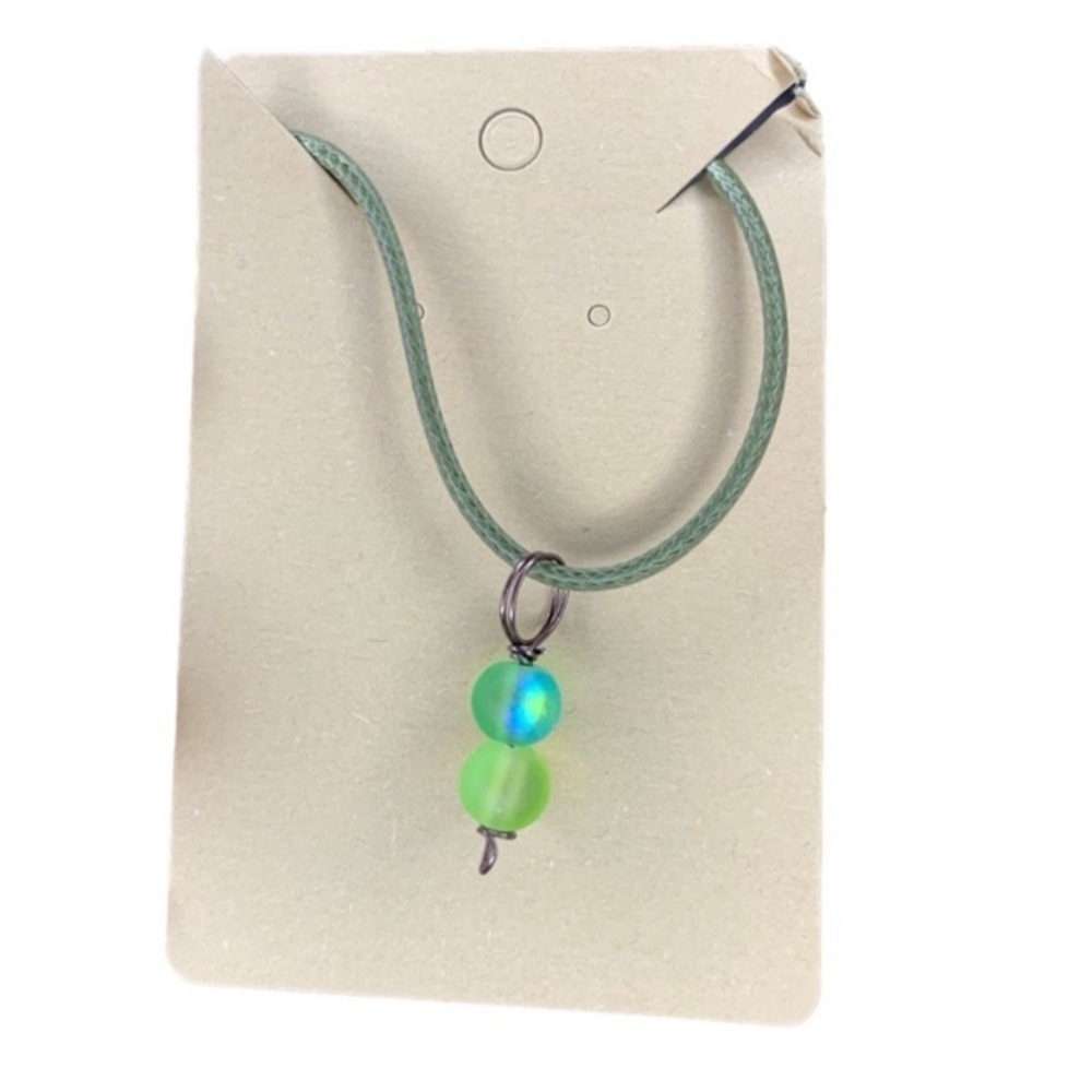 Green Handmade Necklace 15$